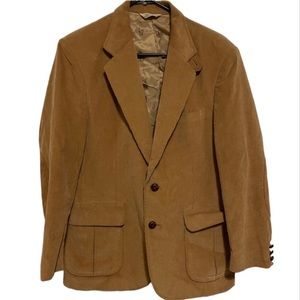 The FL Collection Tan Corduroy Single Breasted Jacket Men’s
